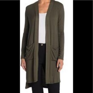 Catherine Malandrino Green open front cardigan | Size: S